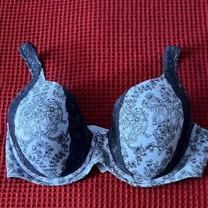 Soma Floral Lace Bra - Blues